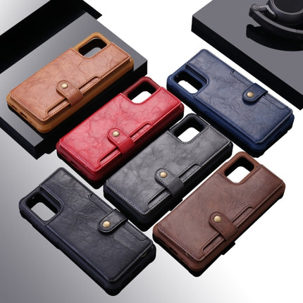 For Galaxy S20 Plus Shockproof Horizontal Flip Protective Case with Holder & Card Slots & Wallet & Photo Frame & Short Lanyard(Coffee)-garmade.com