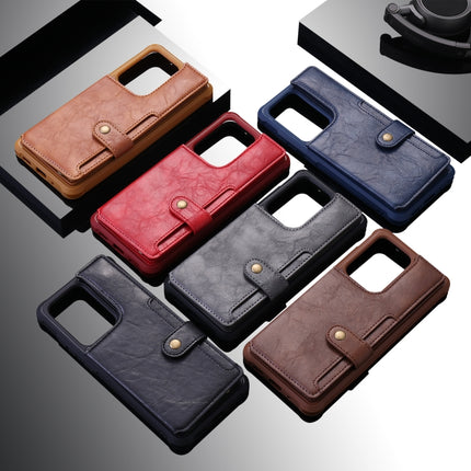 For Galaxy S20 Ultra Shockproof Horizontal Flip Protective Case with Holder & Card Slots & Wallet & Photo Frame & Short Lanyard(Brown)-garmade.com