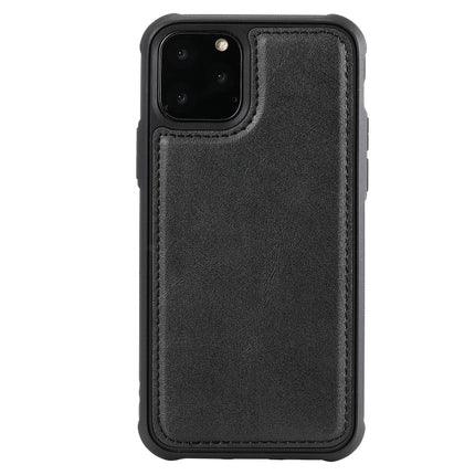 For iPhone 11 Pro Magnetic Shockproof PC + TPU + PU Leather Protective Case(Black)-garmade.com