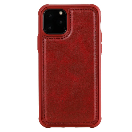 For iPhone 11 Pro Magnetic Shockproof PC + TPU + PU Leather Protective Case(Red)-garmade.com