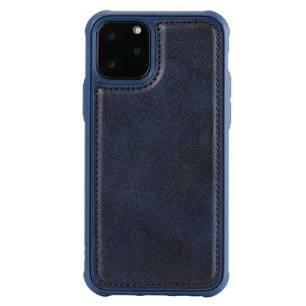 For iPhone 11 Pro Magnetic Shockproof PC + TPU + PU Leather Protective Case(Blue)-garmade.com