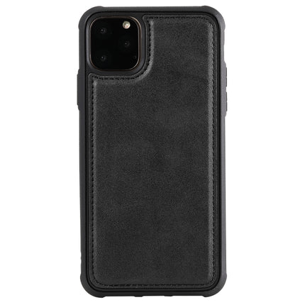 For iPhone 11 Pro Max Magnetic Shockproof PC + TPU + PU Leather Protective Case(Black)-garmade.com