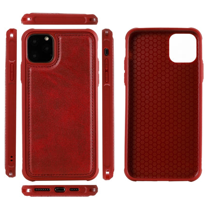 For iPhone 11 Pro Max Magnetic Shockproof PC + TPU + PU Leather Protective Case(Black)-garmade.com