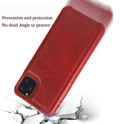 For iPhone 11 Pro Max Magnetic Shockproof PC + TPU + PU Leather Protective Case(Coffee)-garmade.com