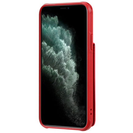 For iPhone 11 Pro Vertical Flip Shockproof Leather Protective Case with Long Rope, Support Card Slots & Bracket & Photo Holder & Wallet Function(Red)-garmade.com