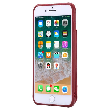 For iPhone 6 Plus Vertical Flip Shockproof Leather Protective Case with Long Rope, Support Card Slots & Bracket & Photo Holder & Wallet Function(Red)-garmade.com
