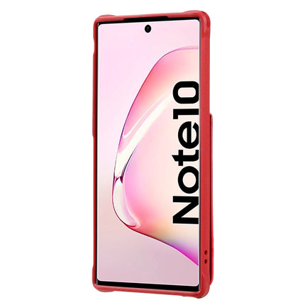 For Galaxy Note 10 Vertical Flip Shockproof Leather Protective Case with Long Rope, Support Card Slots & Bracket & Photo Holder & Wallet Function(Red)-garmade.com