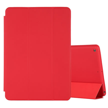 For iPad 10.2 Horizontal Flip Smart Leather Case with Three-folding Holder(Red)-garmade.com