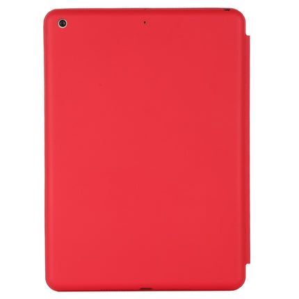 For iPad 10.2 Horizontal Flip Smart Leather Case with Three-folding Holder(Red)-garmade.com