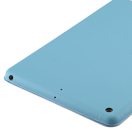 For iPad 10.2 Horizontal Flip Smart Leather Case with Three-folding Holder(Sky Blue)-garmade.com