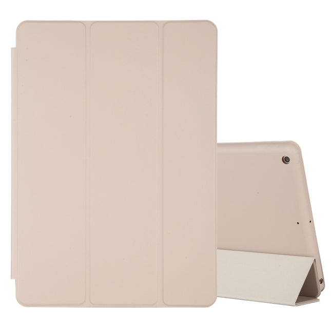 For iPad 10.2 Horizontal Flip Smart Leather Case with Three-folding Holder(Grey)-garmade.com