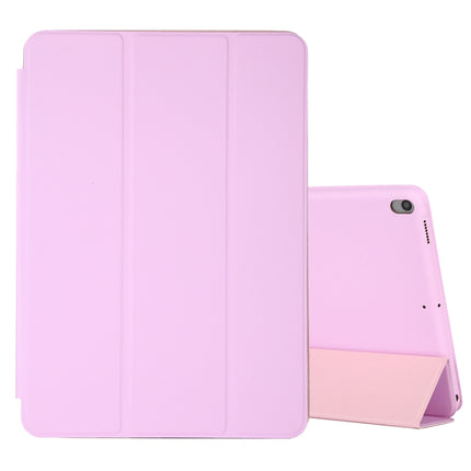 For iPad Air 3 10.5 inch Horizontal Flip Smart Leather Case with Three-folding Holder(Pink)-garmade.com