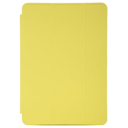 For iPad Air 3 10.5 inch Horizontal Flip Smart Leather Case with Three-folding Holder(Yellow)-garmade.com
