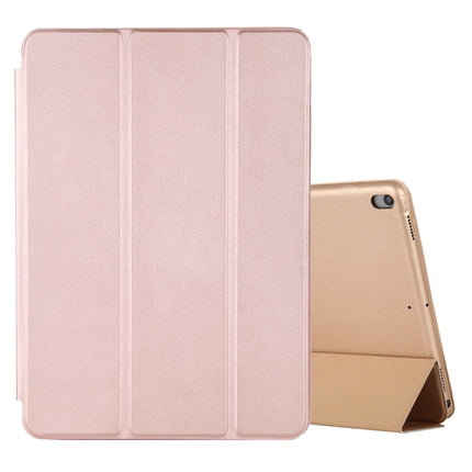 For iPad Air 3 10.5 inch Horizontal Flip Smart Leather Case with Three-folding Holder(Gold)-garmade.com