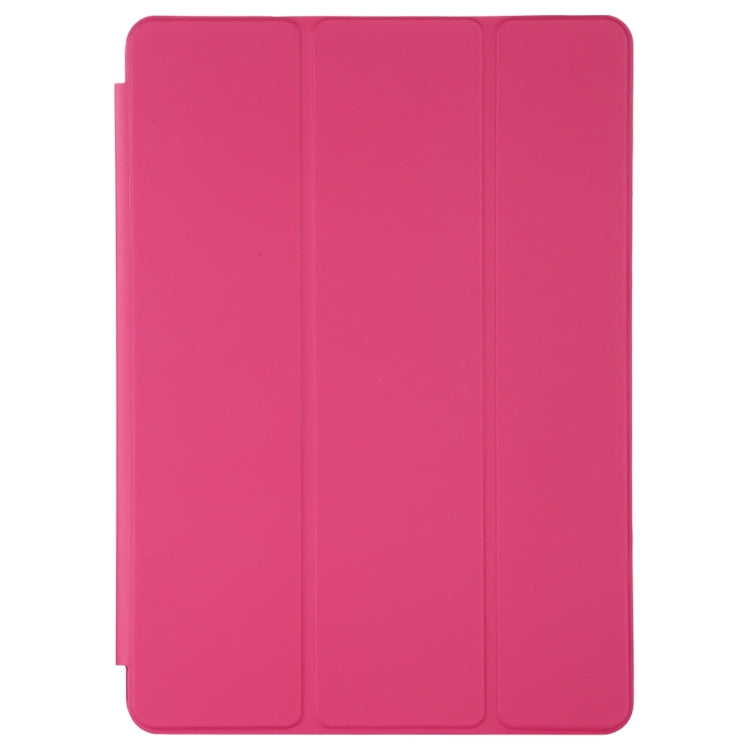 For iPad Air 3 10.5 inch Horizontal Flip Smart Leather Case with Three-folding Holder(Rose Red)-garmade.com
