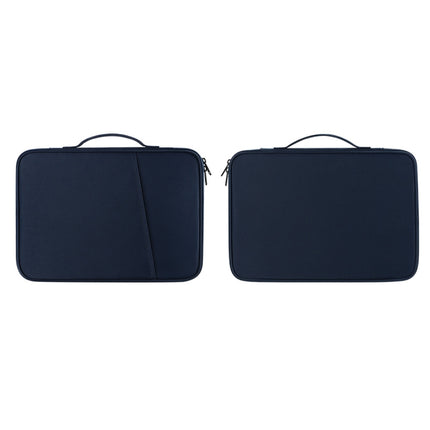 For 12.9-13 inch Laptop Portable Nylon Twill Texture Bag(Blue)-garmade.com