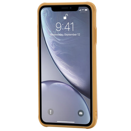 For iPhone XS Max Vertical Flip Shockproof Leather Protective Case with Short Rope, Support Card Slots & Bracket & Photo Holder & Wallet Function(Brown)-garmade.com