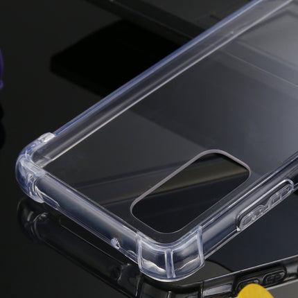 For Galaxy S20 GOOSPERY SUPER Protect Four Corners Shockproof Soft TPU Case(Transparent)-garmade.com