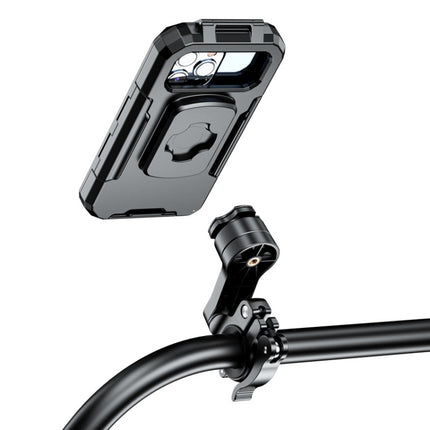 M18S-QD Motorcycle / Bicycle Waterproof Quick Release Mobile Phone Holder-garmade.com