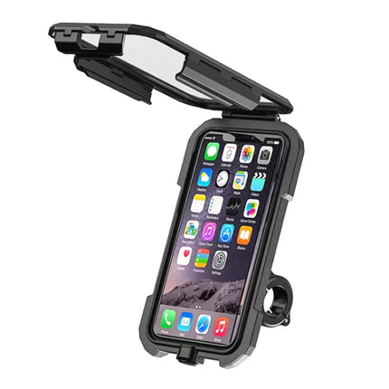 M18L-A1 Motorcycle / Bicycle Handlebar Wireless Charging Waterproof Box Mobile Phone Holder-garmade.com