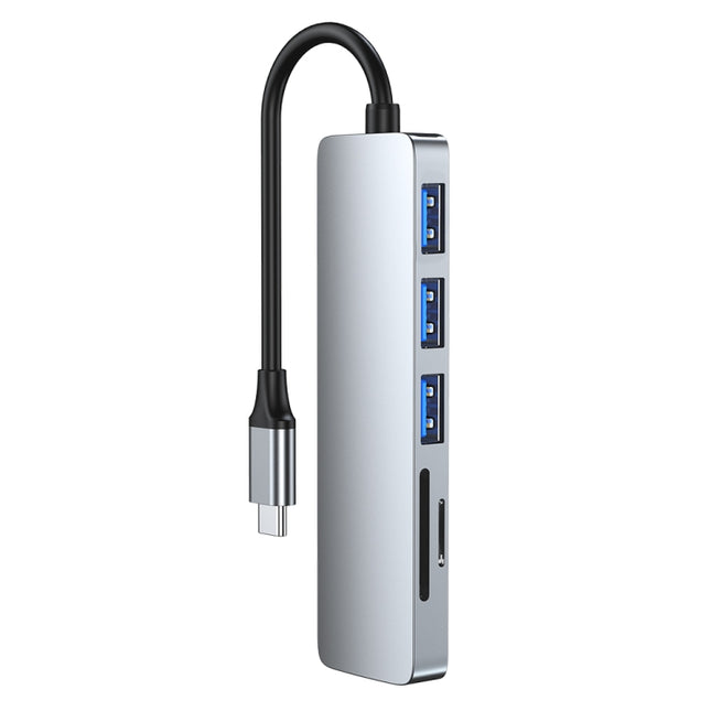 6-in-1 USB-C / Type-C to USB Docking Station HUB Adapter-garmade.com