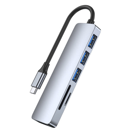 6-in-1 USB-C / Type-C to USB Docking Station HUB Adapter-garmade.com