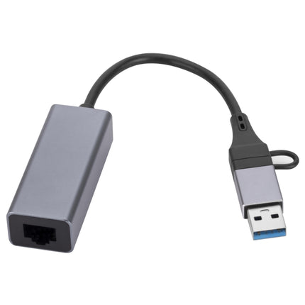 SL-017 USB3.0 Gigabit Network Type-C to Network Port USB HUB-garmade.com