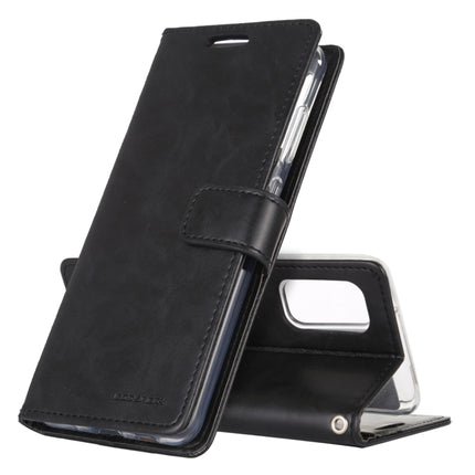 For Galaxy S20 Plus GOOSPERY BLUE MOON DIARY Crazy Horse Texture Horizontal Flip Leather Case With Bracket & Card Slot & Wallet(Black)-garmade.com