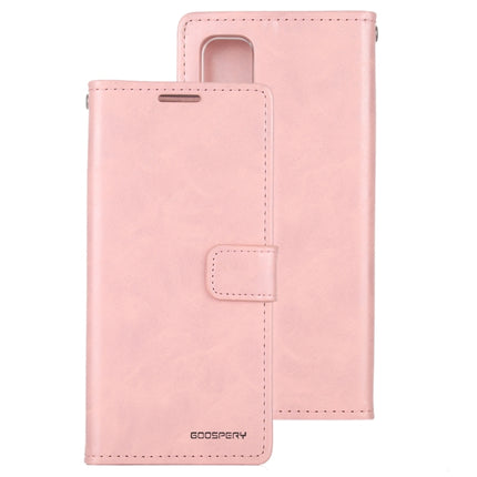 For Galaxy S20 Plus GOOSPERY BLUE MOON DIARY Crazy Horse Texture Horizontal Flip Leather Case With Bracket & Card Slot & Wallet(Pink)-garmade.com