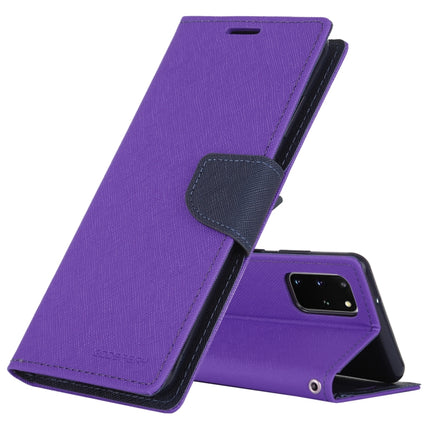 GOOSPERY FANCY DIARY For Galaxy S20+ Horizontal Flip PU Leather Case, with Holder & Card Slots & Wallet(Purple)-garmade.com