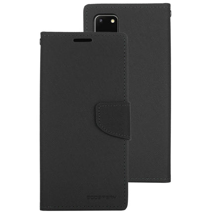 GOOSPERY FANCY DIARY For Galaxy S20+ Horizontal Flip PU Leather Case, with Holder & Card Slots & Wallet(Black)-garmade.com