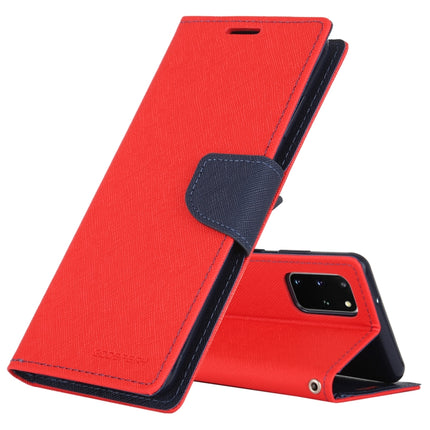 GOOSPERY FANCY DIARY For Galaxy S20+ Horizontal Flip PU Leather Case, with Holder & Card Slots & Wallet(Red)-garmade.com