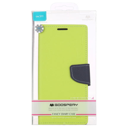 GOOSPERY FANCY DIARY For Galaxy S20+ Horizontal Flip PU Leather Case, with Holder & Card Slots & Wallet(Green)-garmade.com