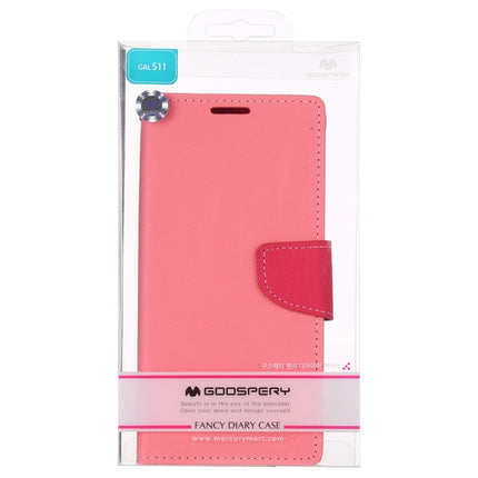 GOOSPERY FANCY DIARY For Galaxy S20+ Horizontal Flip PU Leather Case, with Holder & Card Slots & Wallet(Pink)-garmade.com