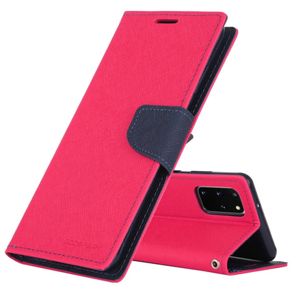 GOOSPERY FANCY DIARY For Galaxy S20+ Horizontal Flip PU Leather Case, with Holder & Card Slots & Wallet(Rose Red)-garmade.com