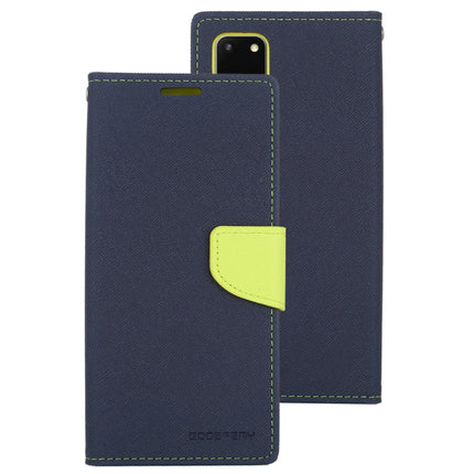 GOOSPERY FANCY DIARY For Galaxy S20+ Horizontal Flip PU Leather Case, with Holder & Card Slots & Wallet(Navy)-garmade.com