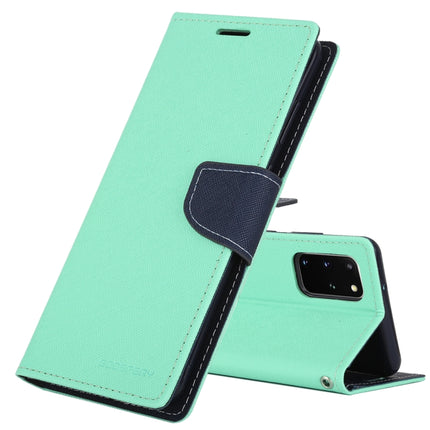 GOOSPERY FANCY DIARY For Galaxy S20+ Horizontal Flip PU Leather Case, with Holder & Card Slots & Wallet(Mint Green)-garmade.com