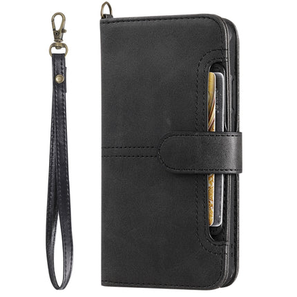 For iPhone 11 Multifunctional Detachable Magnetic Horizontal Flip Leather Case with Card Slots & Holder & Wallet & Photo Frame(Black)-garmade.com
