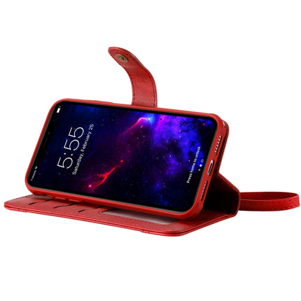 For iPhone 11 Multifunctional Detachable Magnetic Horizontal Flip Leather Case with Card Slots & Holder & Wallet & Photo Frame(Red)-garmade.com