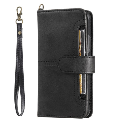 For iPhone 11 Pro Multifunctional Detachable Magnetic Horizontal Flip Leather Case with Card Slots & Holder & Wallet & Photo Frame(Black)-garmade.com