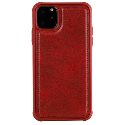 For iPhone 11 Pro Max Multifunctional Detachable Magnetic Horizontal Flip Leather Case with Card Slots & Holder & Wallet & Photo Frame(Red)-garmade.com