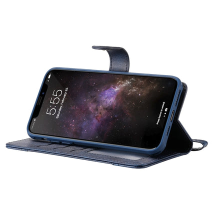 For iPhone 11 Pro Max Multifunctional Detachable Magnetic Horizontal Flip Leather Case with Card Slots & Holder & Wallet & Photo Frame(Blue)-garmade.com