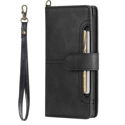 For Galaxy Note 10 Multifunctional Detachable Magnetic Horizontal Flip Leather Case with Card Slots & Holder & Wallet & Photo Frame(Black)-garmade.com
