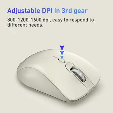 FOREV FV-G200 Wireless Ergonomic Vertical Side Button Mouse(Milk Tea Color)-garmade.com