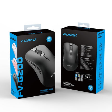 FOREV FV-G200 Wireless Ergonomic Vertical Side Button Mouse(Milk Tea Color)-garmade.com