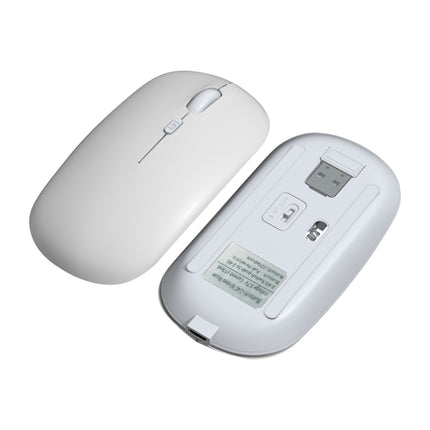 FOREV FVW312 1600dpi Bluetooth 2.4G Wireless Dual Mode Mouse(White)-garmade.com