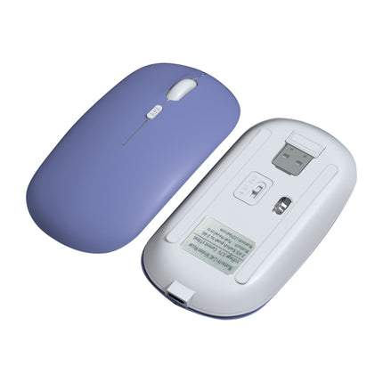 FOREV FVW312 1600dpi Bluetooth 2.4G Wireless Dual Mode Mouse(Purple)-garmade.com