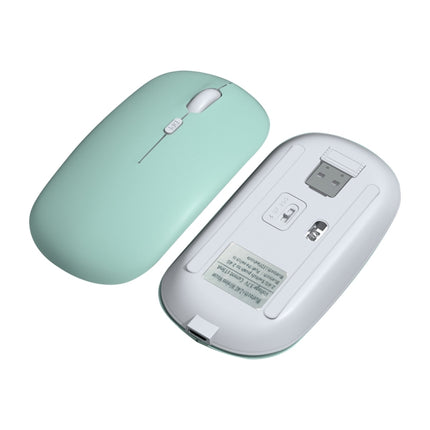 FOREV FVW312 1600dpi Bluetooth 2.4G Wireless Dual Mode Mouse(Mint Green)-garmade.com