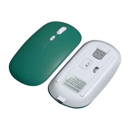 FOREV FVW312 1600dpi Bluetooth 2.4G Wireless Dual Mode Mouse(Dark Green)-garmade.com