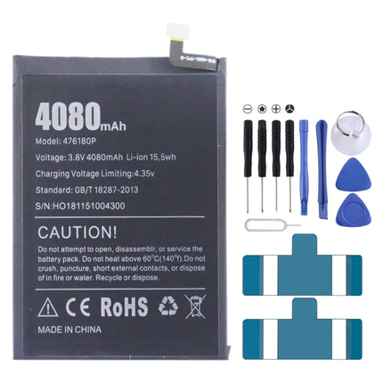For Doogee Vernee T3 Pro 4080mAh 476180P Battery Replacement-garmade.com